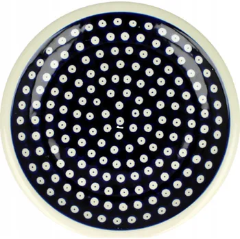 Talíř Mělký jídelní talíř Bolesławiec 27,2 cm