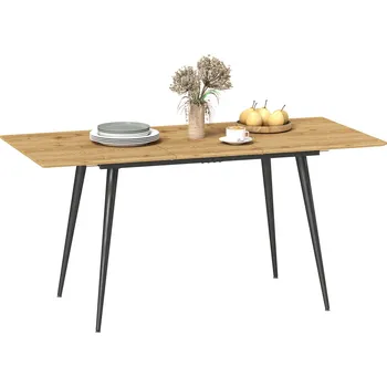 Rozkládací jídelní stůl 120/160 x 75 cm | přírodní