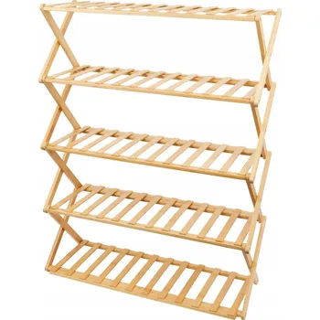 regál Bambusová skříňka, regál na boty, police na květináč