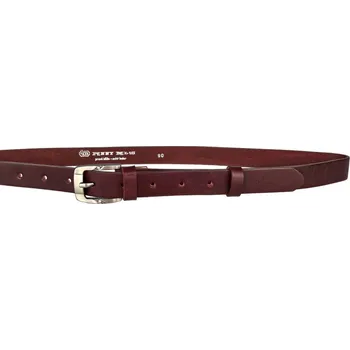 Módní doplněk PENNY BELTS Kožený opasek 25-172-95 bordó - 85 cm