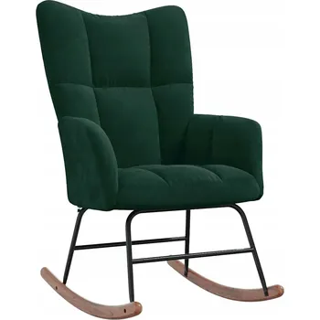 Křeslo Křeslo Sametové Elegantní Tmavě Zelené 61x78x98cm