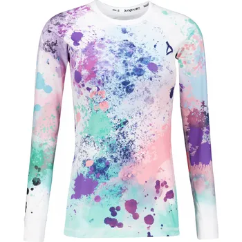 Dámské funkční termo triko s dlouhým rukávem premium ALTISPORT VOJ/ALW055TER01 FIALOVÁ-ZELENÁ L