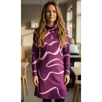 Dámská mikina Dámská prodloužená mikina premium ALTISPORT VOJ/ALW088MI06 FIALOVORŮŽOVÁ XL