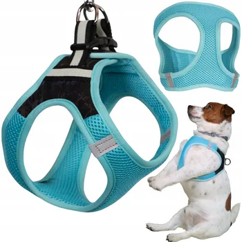 Postroj pro psa POSTROJ PRO PSA BEZ TLAČENÍ MALÉHO PEJSKA REFLEXNÍ KOMFORTNÍ POHODLNÉ vel. M