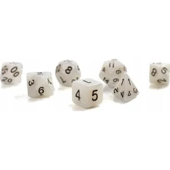 Příslušenství k deskovým hrám VLÁDCE SKELETŮ SADA 7 JADEITOVÝCH KOSTEK RPG