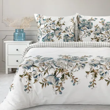 SATÉNOVÉ POVLEČENÍ SPRING40 200X220 CM, 2 KS 70X80 CM KVĚTY