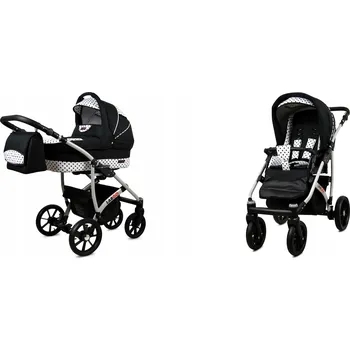 Kočárek Dětský kočárek 2v1 BabyLux LARGO – sporťák a hluboká korba, lehký, s taškou