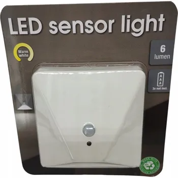 Noční světlo LED lampa s pohybovým senzorem 3D schody skříň šatna pod linku černá 9