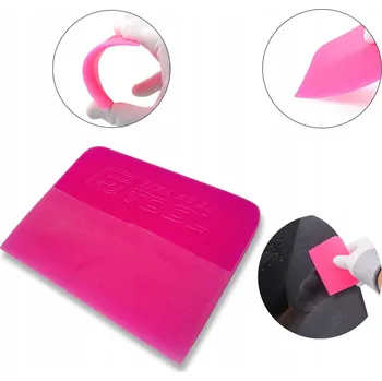 Kuchyňská stěrka CANDY silikonová stěrka PPF - růžová tvrdá