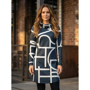 Dámská móda Dámská prodloužená mikina premium ALTISPORT VOJ/ALW085MI06 ČERNÁ XXL