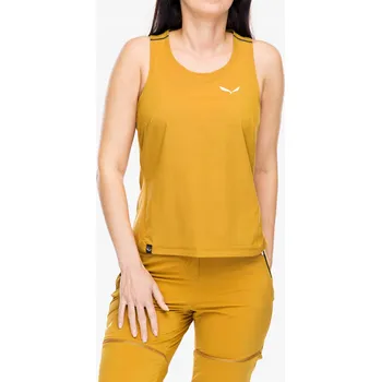 Dámské tričko Dámské tílko Salewa Pedroc Dry Hyb Tankt - golden brown 32 (XXS)
