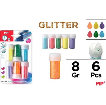 Modelovací hmota Brokát na blistru 6 barev po 6 g MIX