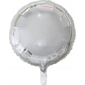 Balónek Kulatý stříbrný balónek 46cm 1 Ks