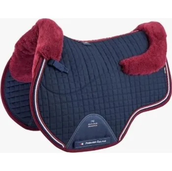 Deka pro koně Dečka podsedl. Premier Equine, modrá s vínovým beránkem