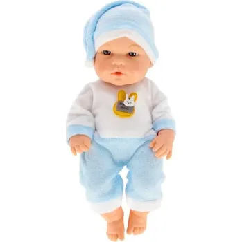 Panenka Panenka Miminko v modrém pyžamu, čepička, pohyblivé ručičky, nožky 30 cm