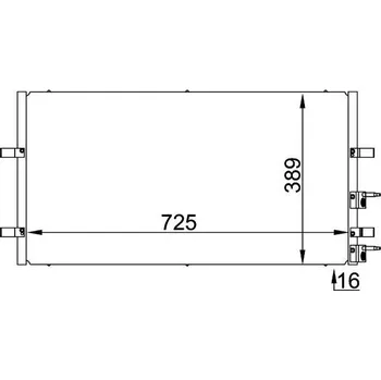 Výparník klimatizace Kondenzátor, klimatizace MAHLE AC 695 000P