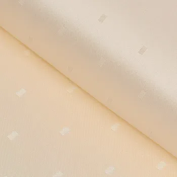 Teflonová látka na ubrusy - šampaň s lesklými obdélníčky 160 cm