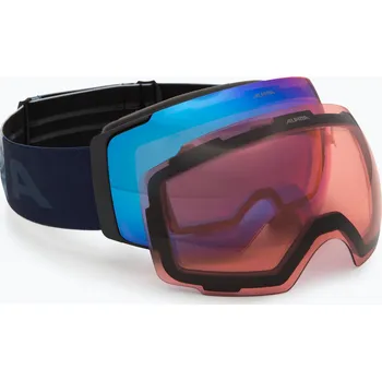 Sjezdové lyžování Lyžařské brýle Alpina Falera Mag Q-Lite black/blue matt/blue/pink