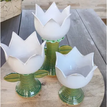 Velikonoční dekorace Keramický tulipán - kalich Velikost: Malý