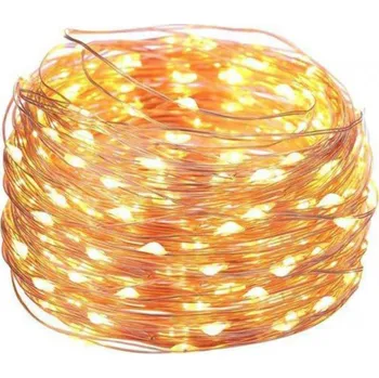 Vánoční dekorace Light Irridiance Venkovní vánoční světelný mikro řetěz 2 m 200 LED teplá bílá