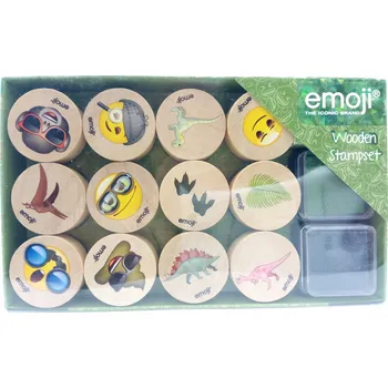 Obraz RAZÍTKA EMOJI DŘEVĚNÁ SADA + 2 INKOUSTY