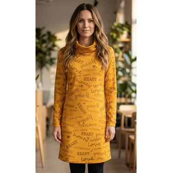 Dámská móda Dámská prodloužená mikina premium ALTISPORT VOJ/ALW067MI06 ŽLUTÁ XXXL