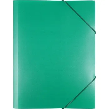 PLASTOVÁ DESKA S GUMIČKOU PP A4 ZELENÁ