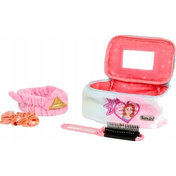 Kosmetická taška Plyšová kosmetická taštička Selfie Girls se zrcátkem a 4 doplňky jako dárek 7