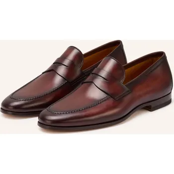 Pánské mokasíny Magnanni Penny Loafers, tmavě hnědá