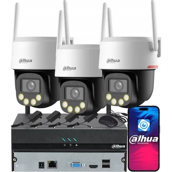 IP kamera Monitorovací sada Dahua 3x WiFi kamera 5MPx P5F-PV-PRO WizColor Venkovní LED AI