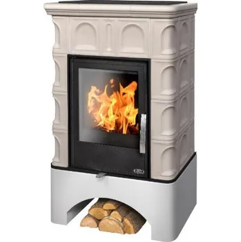 Krbová kamna ABX Britania KP I bílý sokl ahornweiss