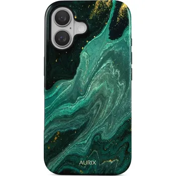 Pouzdro na mobilní telefon Kryt iPhone 16 AURIX MagSafe Green Lagoon (obal neboli pouzdro na iPhone 16)