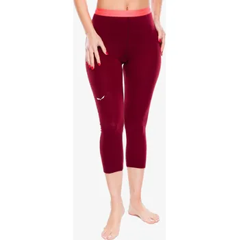 Dámské legíny Dámské termo legíny Salewa Cristallo Warm Amr 3/4 Tight - syrah 40 (L)