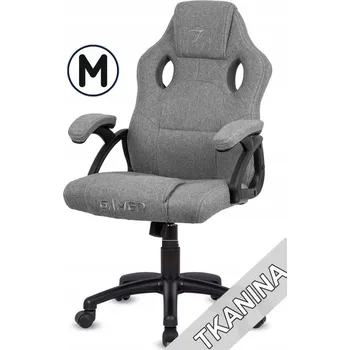 Křeslo Herní křeslo Lugano Carrera látka šedá