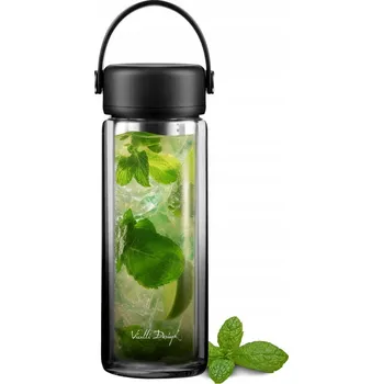 Termoska TERMOSKA S DVOJITOU STĚNOU FUORI ČERNÁ VIALLI DESIGN 350 ML