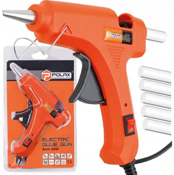 Tavná pistole POLAX PISTOLE NA TAVNÉ LEPIDLO PRŮMĚR 8MM 20W