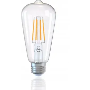 Žárovka Dekorativní LED žárovka E27 8W Teplá bílá 2800K Filament Vlákno Dekorace 5,5x13cm