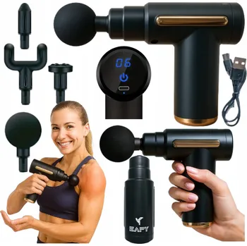 Masážní přístroj MASÁŽNÍ PISTOLE MASÁŽNÍ PŘÍSTROJ NA SVALY ZAD, ŠÍJE, TĚLA A KRKU