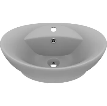 Umyvadlo na desku oválné Zakito Home 39 cm šedé