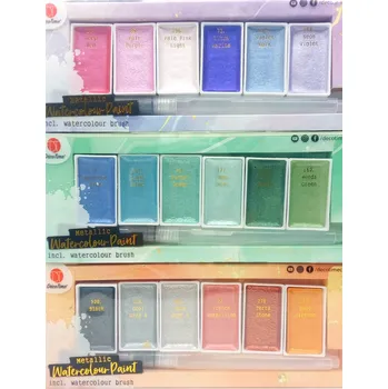 Vodová barva Akvarelové barvy DecoTime 18 ks