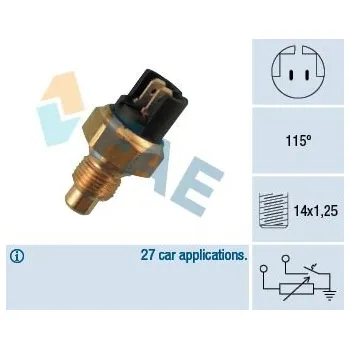 Čidlo automobilu Snímač, teplota chladiva FAE 34010