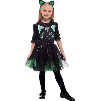 Karnevalový kostým Kostým černá kočka, vel. M 110-120 cm