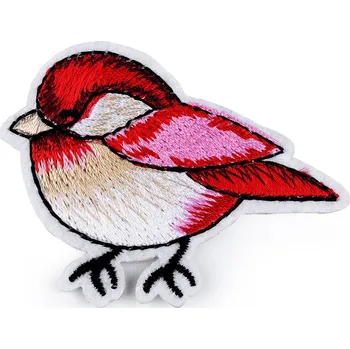 Nášivka Nažehlovačka ptáček, malé, 2 červená