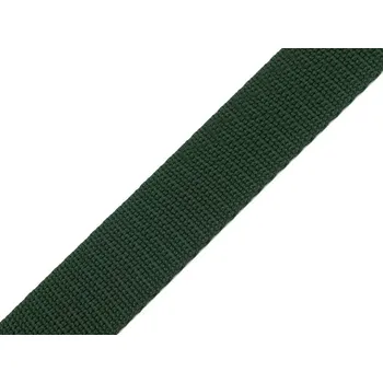 Popruh polypropylenový šíře 25 mm tloušťka 1 mm, střední, 69 zelená mechová