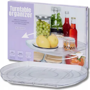 Úložný box OBROTOWY POJEMNIK NA SKLENICE DO ŻYWNOŚĆ ZAVAŘENINY organizér do skříňky 39 Cm