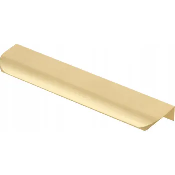 Nábytkové kování Úchytka hranová HEXA GTV C-160 L-190 světle zlatá kartáčovaná