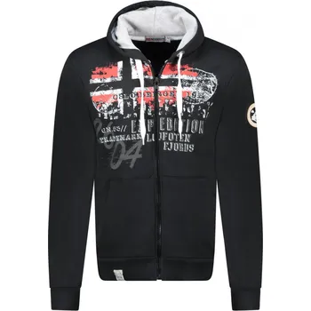 Pánská mikina GEOGRAPHICAL NORWAY mikina pánská GELEGANT MEN černá 3XL