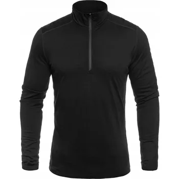 Pánské tričko Pánské tričko ICEBREAKER OASIS LONG SLEEVE HALF ZIP černé vel. L