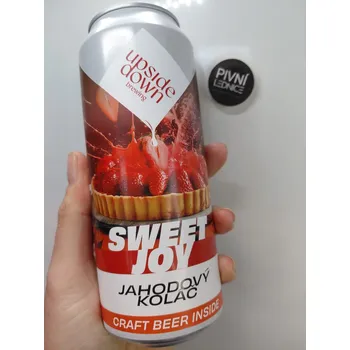 Pivo Upside Down Sweet Joy: Jahodový Koláč 3,3% 0,5l