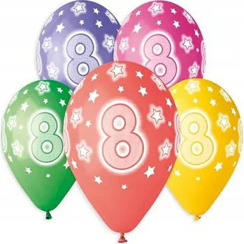 Balónek Balónky Gemar číslice 8 13" 5 kusů